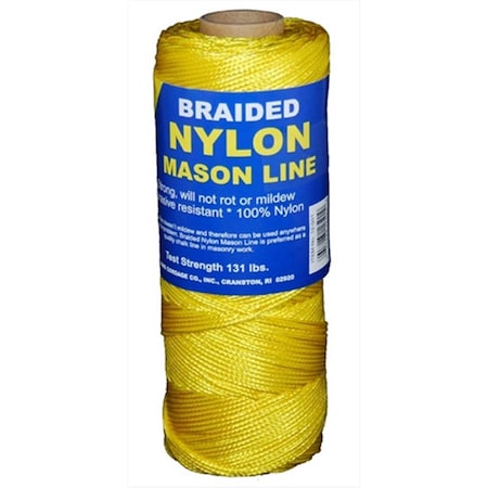 T.W. Evans Cordage Co Number 1 Braided Nylon Mason Line with 250 ft. in Yellow 12-503